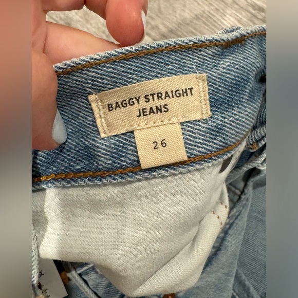 NWT Madewell Baggy Straight Jeans in Berteau Wash size 26 - Picture 5 of 8